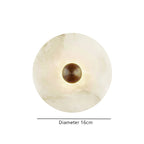 Alabaster Radiance Minimalist Elegance Wall Lamp