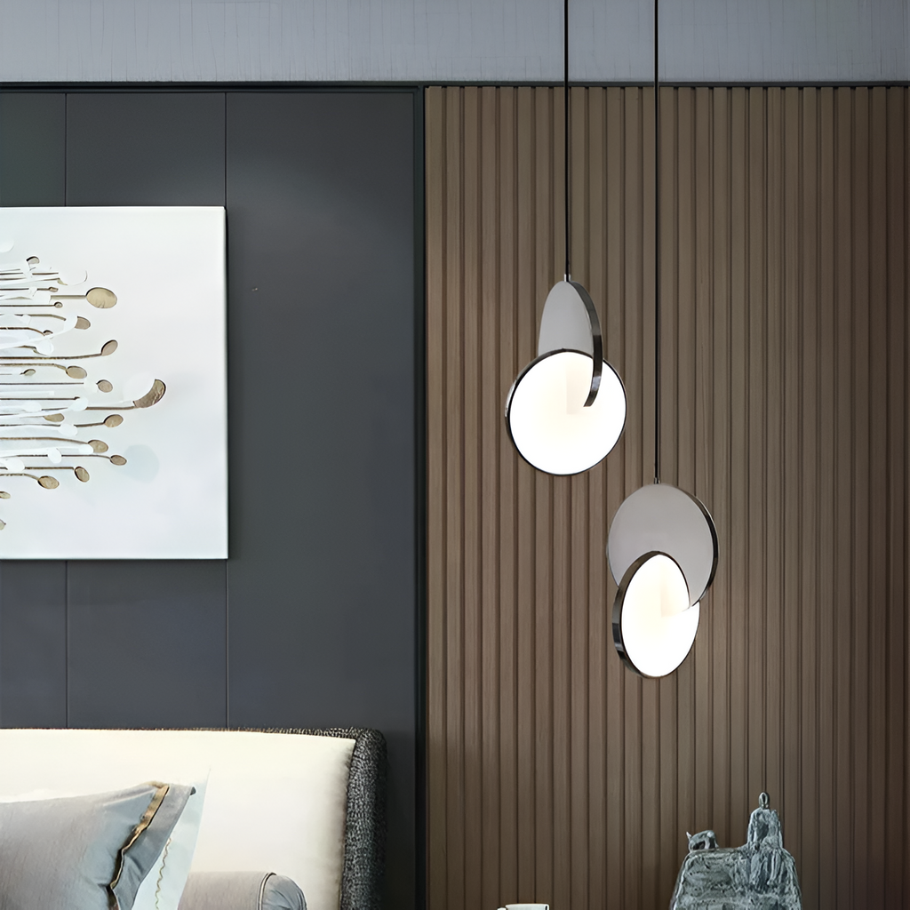 Nordic Double Round LED Pendant Light