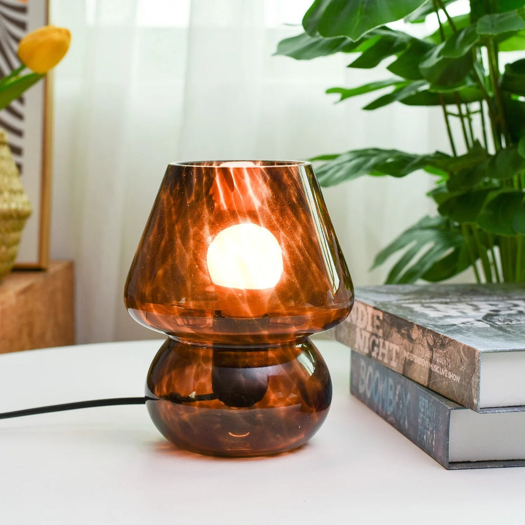 Miro Colorful Mushroom Glass Table Lamp