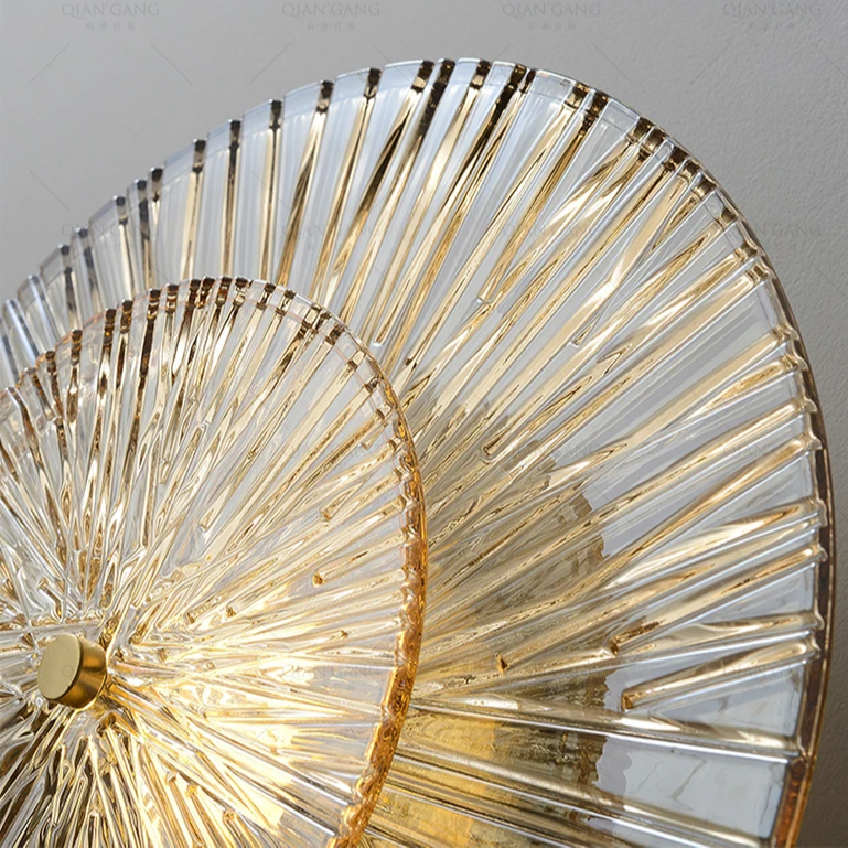 Round Crystal Wall Light