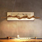 Vintage Resin Leaf Resin Pendant Light