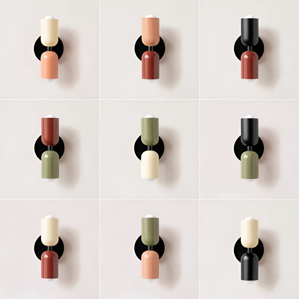 Nordic Colorful Double Head Iron Wall Light