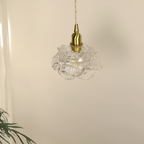 Vintage Rose Glass Pendant Light