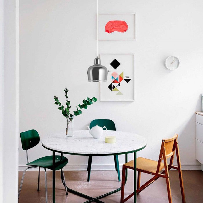 Golden Bell Shaped Nordic Steel Pendant Light