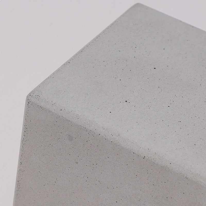 Minimalist Cement Square Outdoor Wall Light