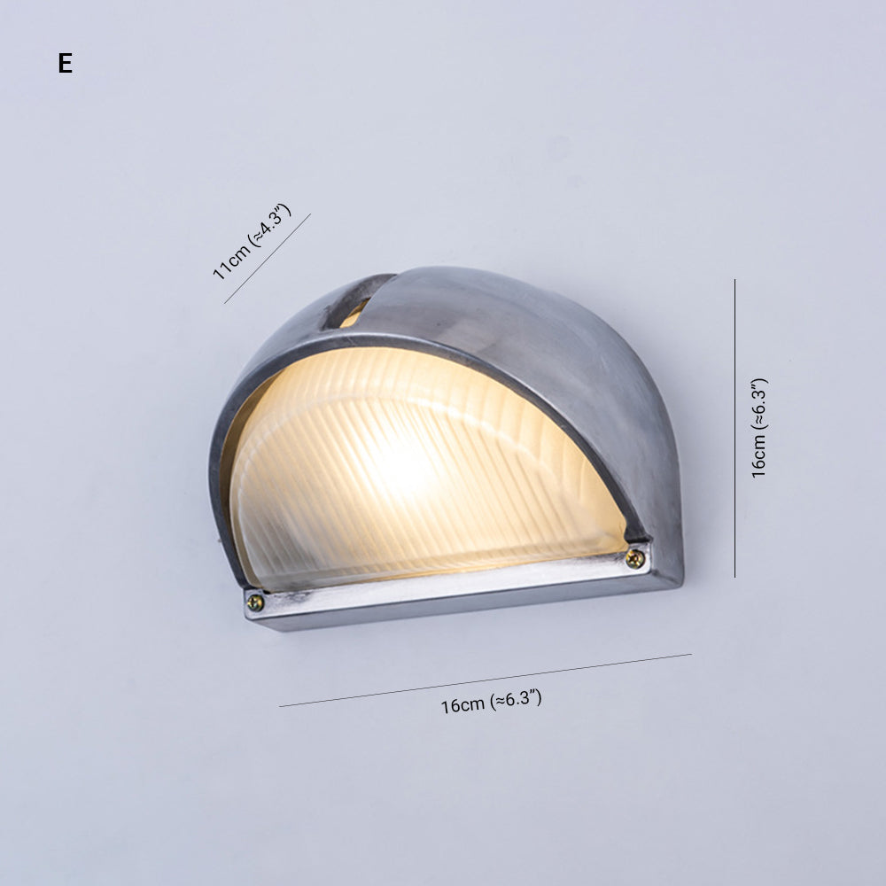 Wall Lamp Geometric Modern Metal Glass  IP65 Waterproof Outdoor Light