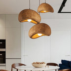 Wabi-Sabi Coffee Cloud Japandi Resin Pendant Light