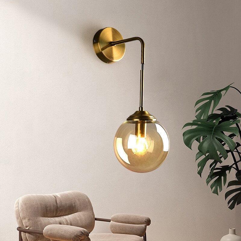 Shiny Nordic Globe Wall Light
