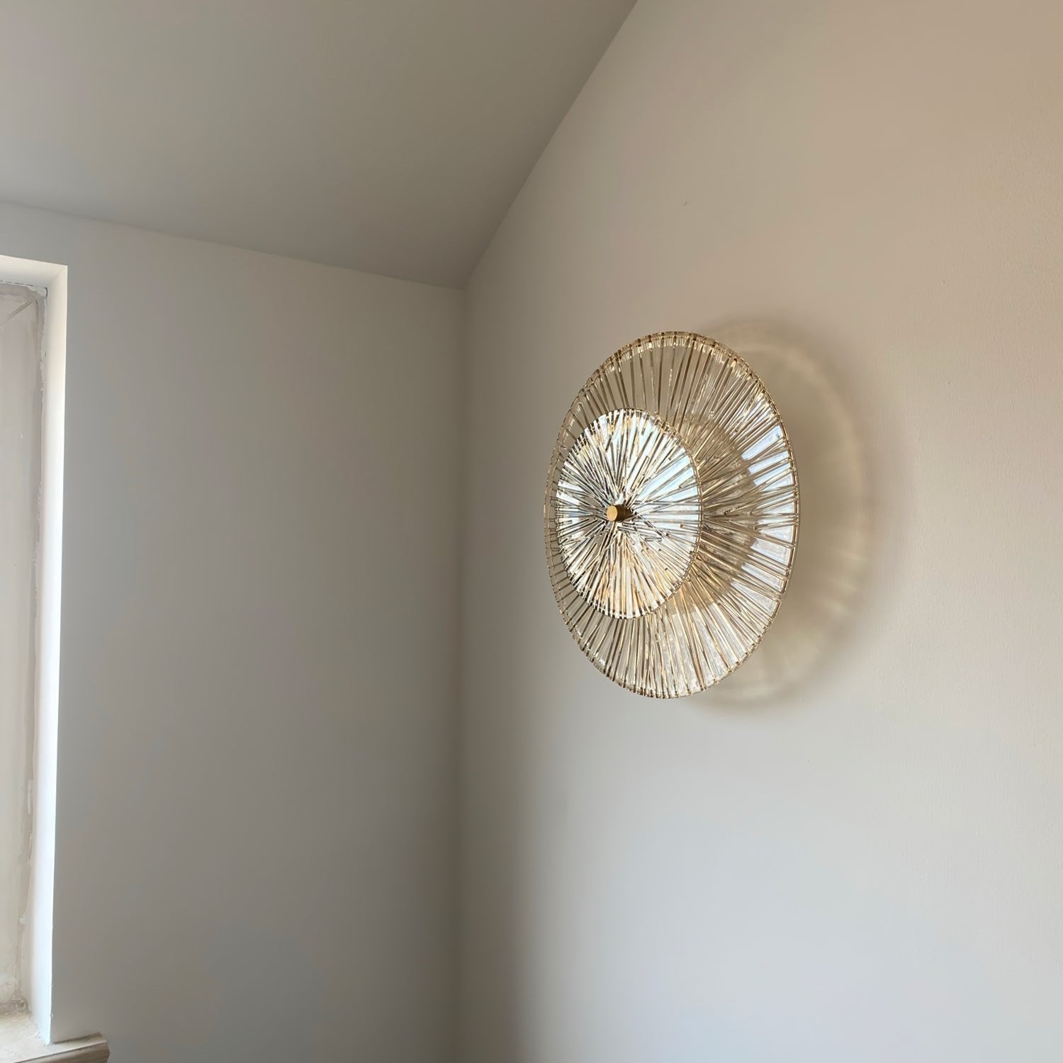 Round Crystal Wall Light