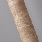 Cream Travertine Tube Pendant Light