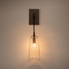 Designer Copper Transparent Glass Wall Light