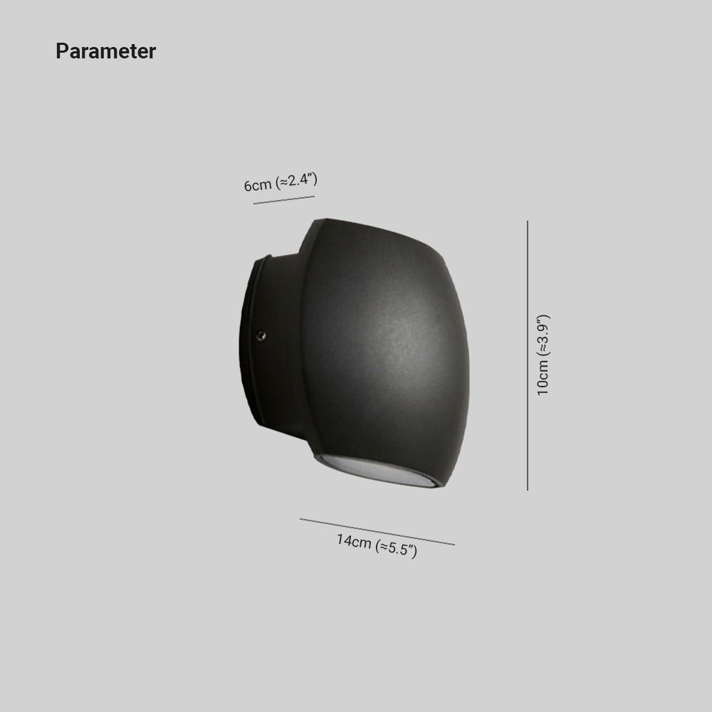 Minimalist Geometric  IP65 Waterproof Outdoor Wall Light
