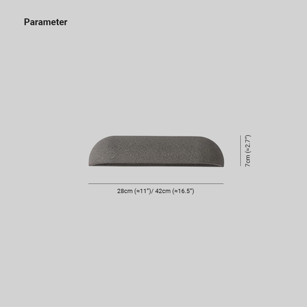 Semi-elliptical Stone IP65 Waterproof Outdoor Wall Light