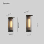 Orvyn Modern Minimalist Acrylic Outdoor Wall Light