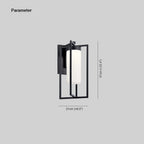 Rectangular Waterproof  Frame & Frosted IP65 Waterproof Outdoor Light