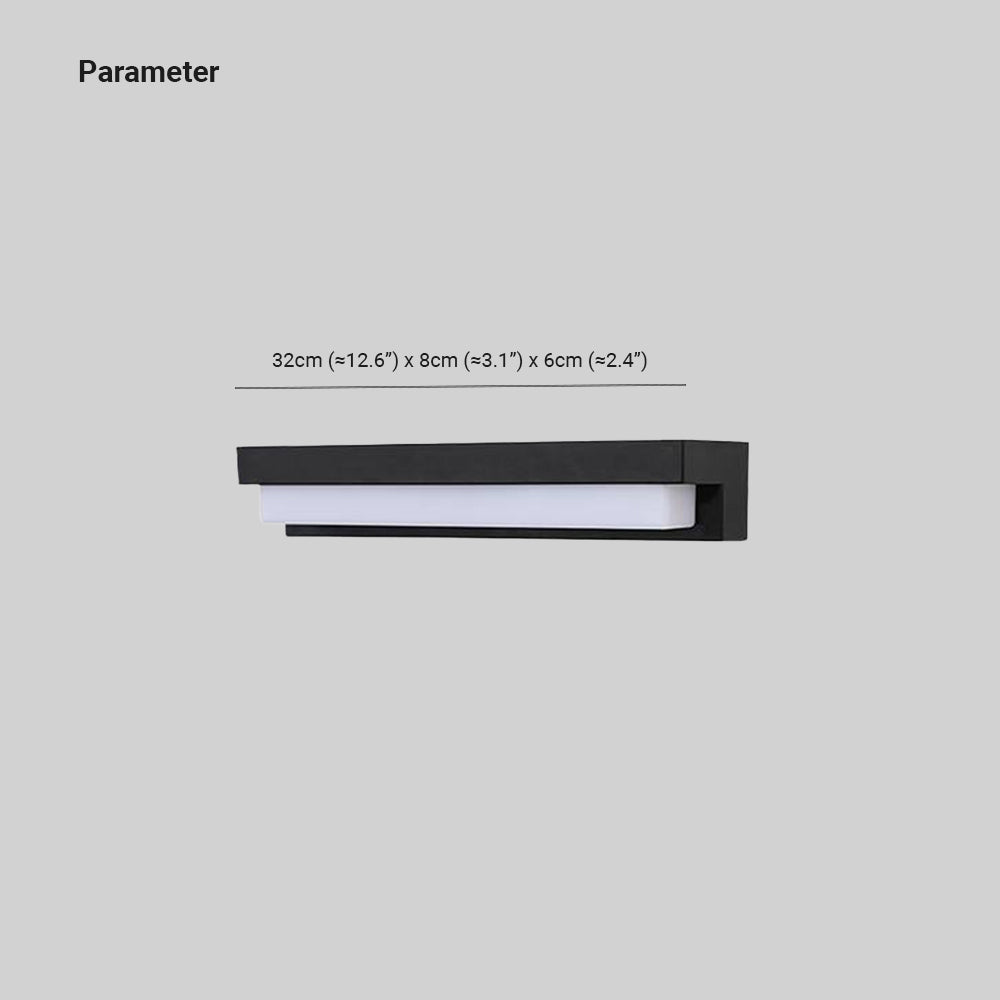 Minimalist Solar Linear Acrylic IP65 Waterproof Outdoor Light