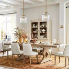 Farmhouse Cooper Ribbed Glass Pendant Light