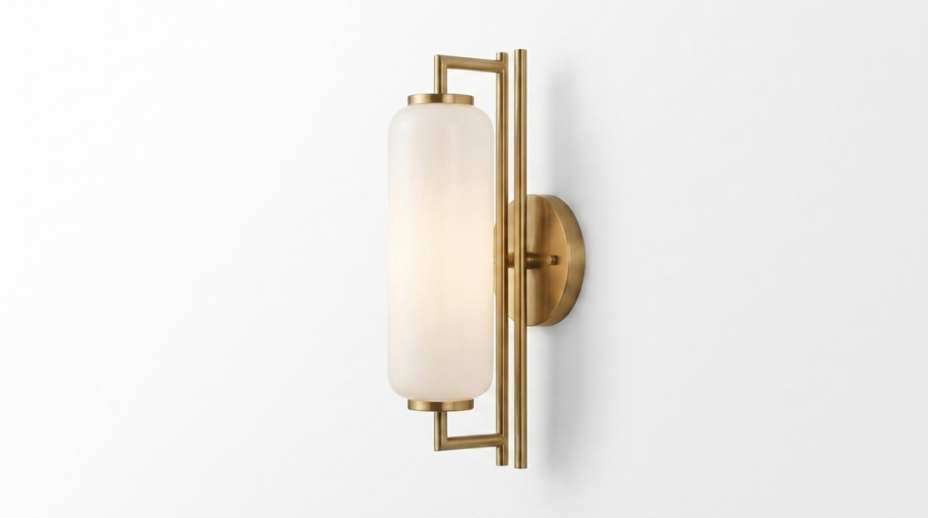 Silas Milk Vanity Glass Modern Wall Light