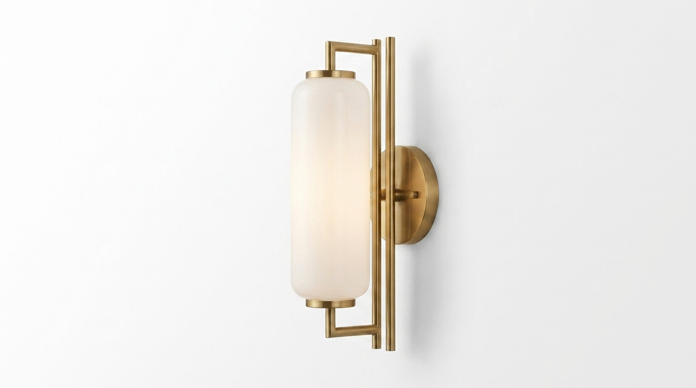 Silas Milk Vanity Glass Modern Wall Light