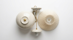 Elara Vintage Ceramic Fabric Wall Light