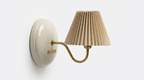 Elara Vintage Ceramic Fabric Wall Light