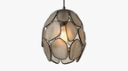 Glass Stone Lampshade Pendant Light