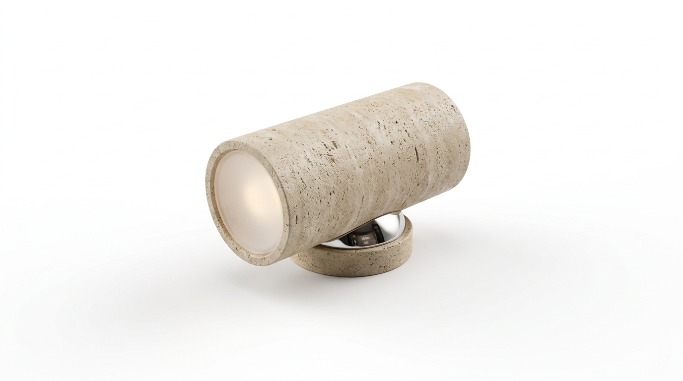 Nordic Bedside Travertine Wall Light