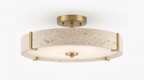Aveline Modern Natural Travertine Ceiling Light