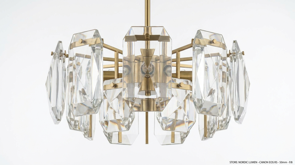 Nordic crystal ceiling light