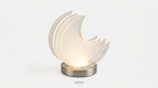Selene Layered Moon Modern Acrylic Table Lamp
