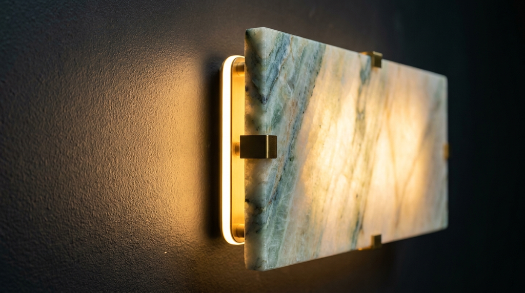 Aurora Slab Modern Nordic Marble Wall Light