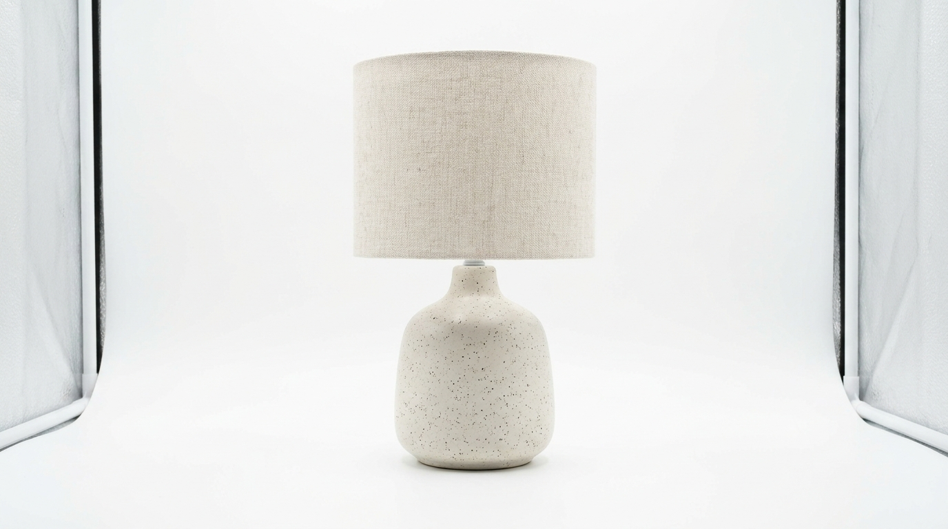 Mira Speckled Ceramic Nordic Table Lamp