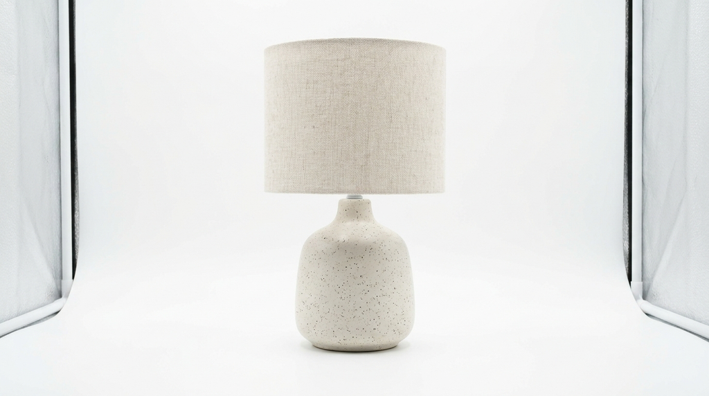 Mira Speckled Ceramic Nordic Table Lamp