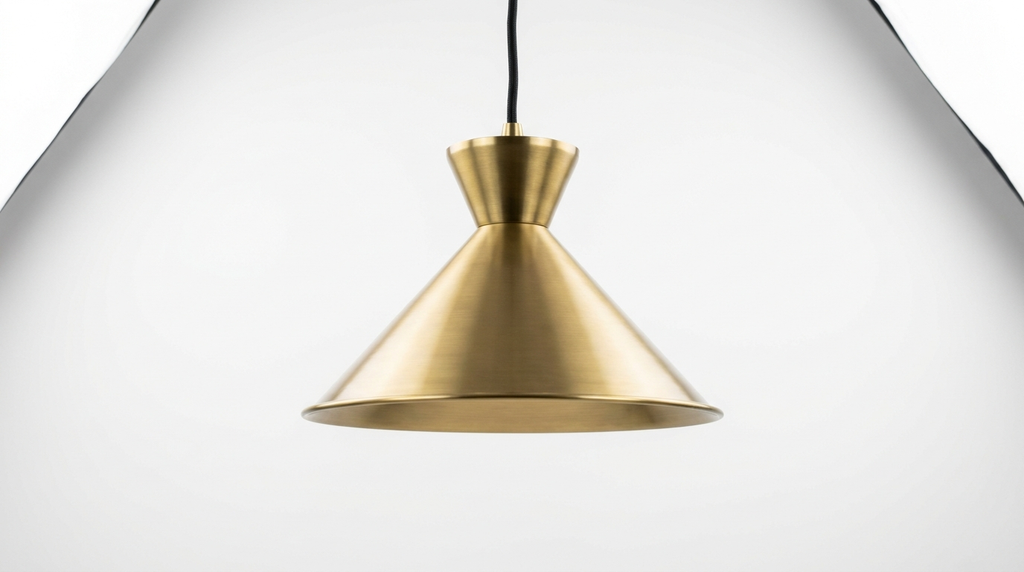 Juno Cone Modern Brass Pendant Light