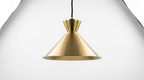 Juno Cone Modern Brass Pendant Light