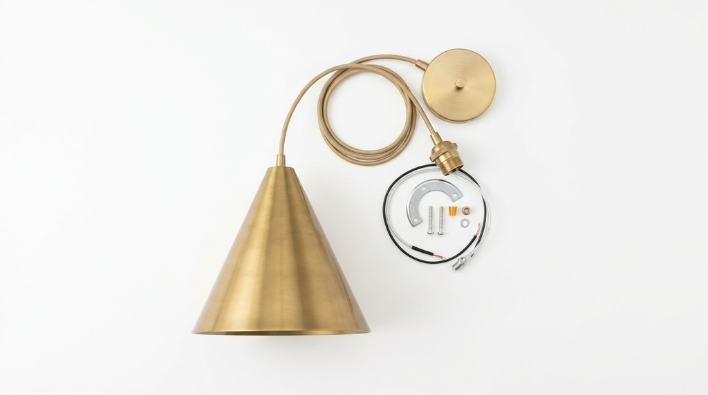 Juno Cone Modern Brass Pendant Light