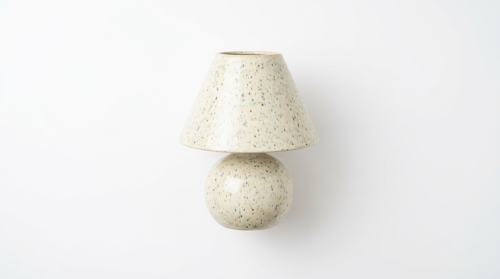 Mira Speckled Ceramic Nordic Table Lamp