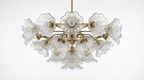 Lucea Bloom Retro Glass Round Chandelier