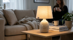 Mira Speckled Ceramic Nordic Table Lamp