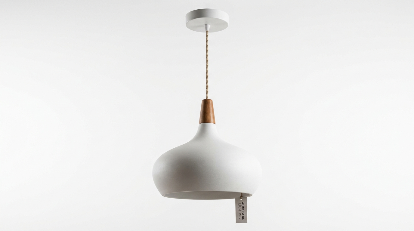 Augustus Nordic Resin Modern Pendant Light