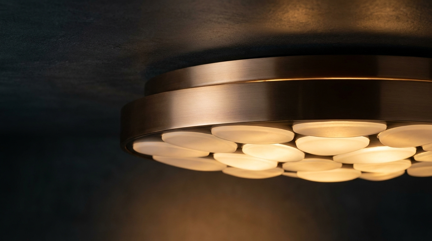 Solara Pebble Modern Metal Ceiling Light