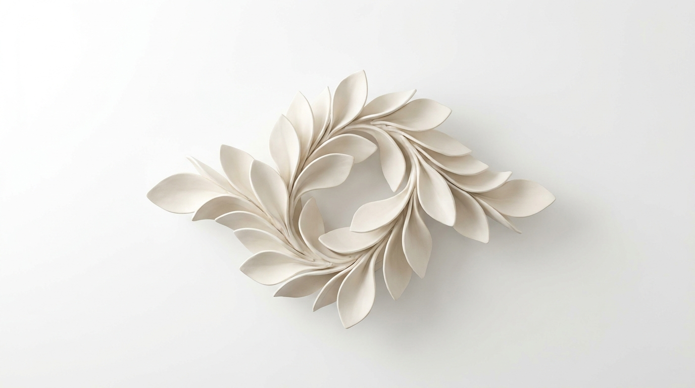 Vital Bloom Ceramic Leaf Modern Chandelier