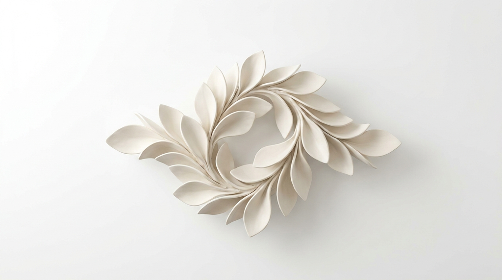 Vital Bloom Ceramic Leaf Modern Chandelier