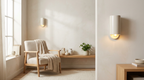 Arden Ivory Modern Porcelain Wall Light