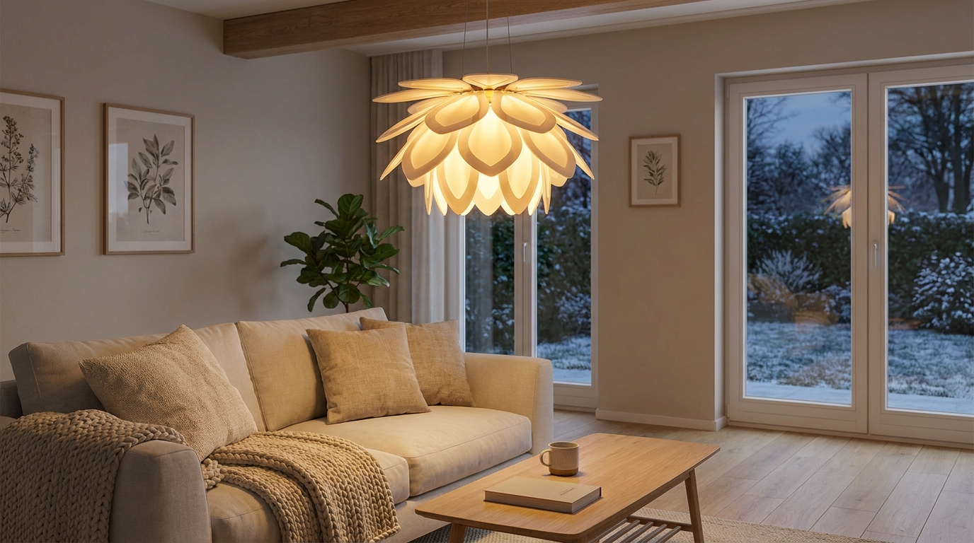 Nerea Lotus Modern Acrylic Ceiling Light