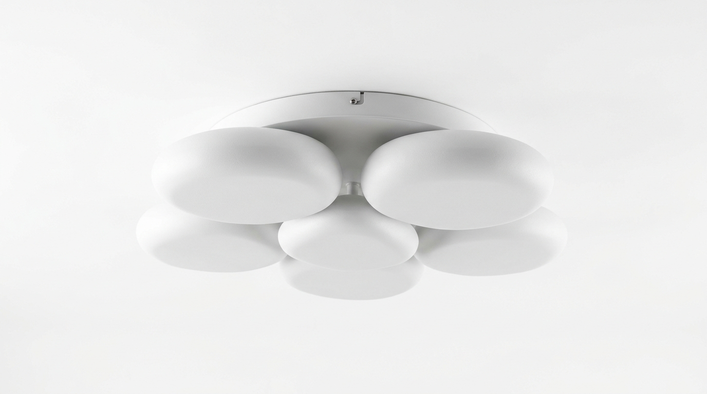 Solara Pebble Modern Metal Ceiling Light