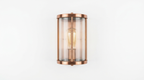 Cooper Radiance Minimalist Ribbed Glass Wall Light