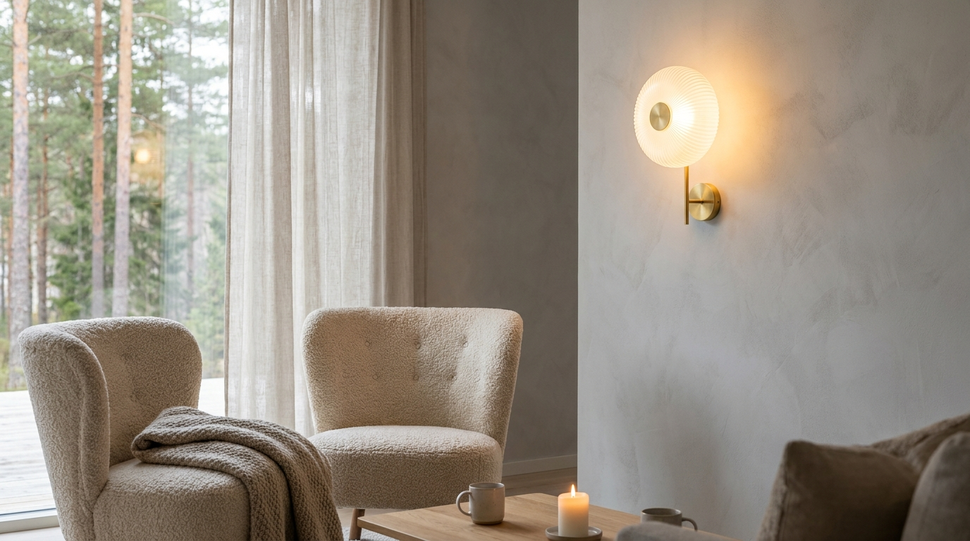 Cooper Radiance Minimalist Ribbed Glass Wall Light