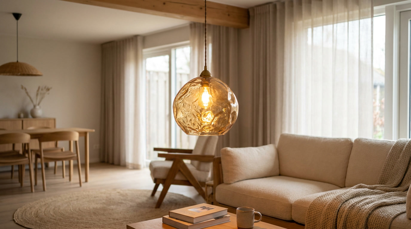 Elia Vintage Nordic Glass Ceiling Light