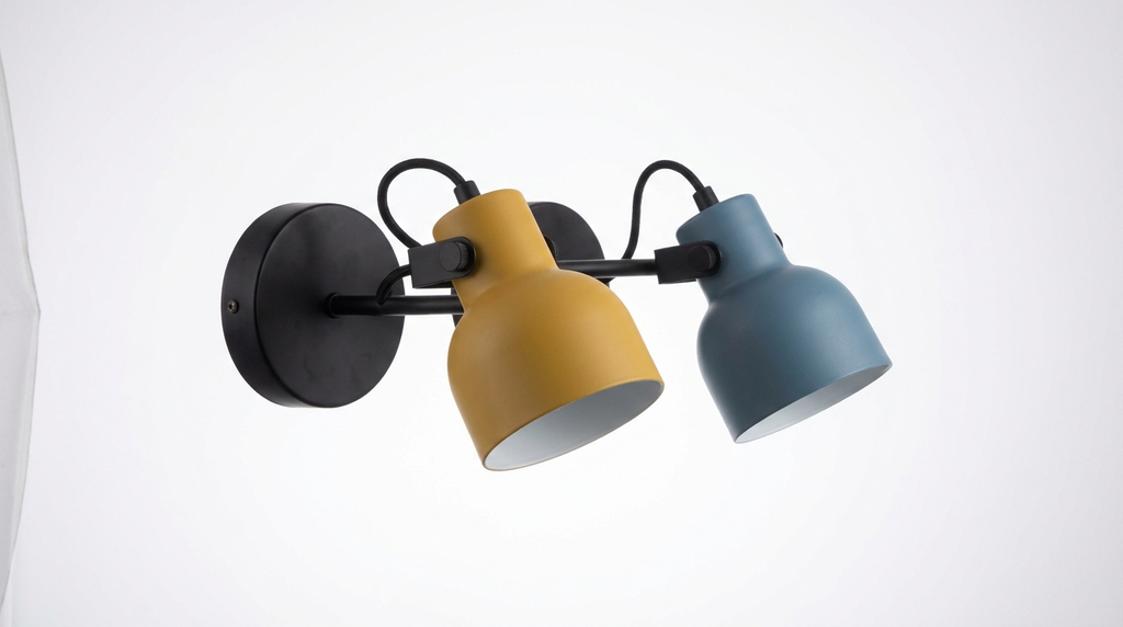 Nordic Colorful Double Head Iron Wall Light